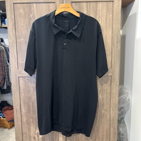Rhone XL Performance Short Sleeve Polo Shirt Black - Picture 1 of 10